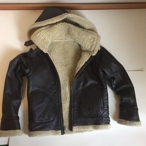 WILSONS LEATHER KIDS B3 Leather Bomber Jacket Sz 6